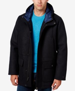 Tommy Hilfiger Men's Hooded Tech Stadium Coat