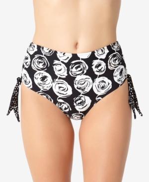 Anne Cole Make A Sash Printed High-waist Side-tie Bikini Bottoms Women's Swimsuit