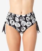 Anne Cole Make A Sash Printed High-waist Side-tie Bikini Bottoms Women's Swimsuit