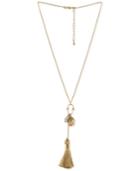 Rachel Rachel Roy Gold-tone Triple Charm Pendant Necklace