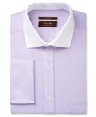 Tasso Elba Men's Classic Fit Non-iron Stripe French Cuff Dress Shirt, Created For Macy's