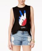 Miss Chievous Juniors' Love High-low Graphic Tank