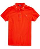 Diesel Men's T-klark Zip-collar Cotton Polo