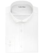 Calvin Klein Men's X Extra-slim Fit Stretch Textured Solid Dress Shirt