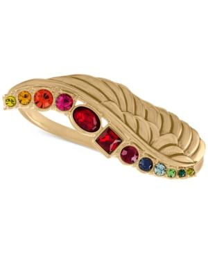 Rachel Rachel Roy Gold-tone Crystal Wing Ring