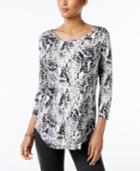 Jm Collection Printed T-shirt, Created For Macy's