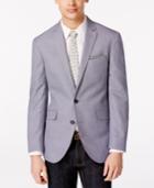 Kenneth Cole Reaction Men's Light Blue Soft Slim Fit Jacket