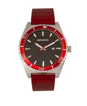 Breed Quartz Holden Rose Gold And Brown Chronograph Leather Watches 45mm