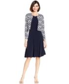 Jessica Howard Petite Chevron Sequined Dress And Jacket