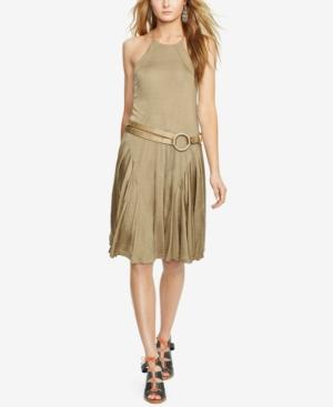 Polo Ralph Lauren Racerback Fit & Flare Dress