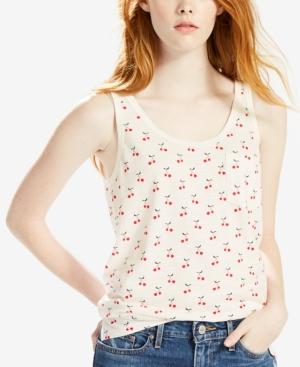 Levi's Perfect Cotton Cherry-print Tank Top