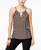 Inc International Concepts Printed Keyhole Halter Top, Only At Macy's
