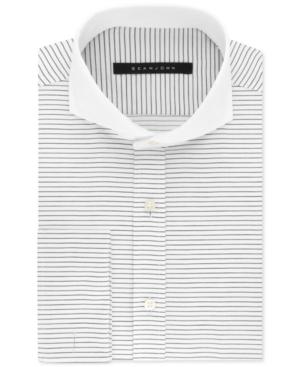 Sean John Men's Classic/regular Fit Black Stripe French Cuff Dress Shirt