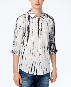 Guess Men's Jake Voile Tie-dye Cotton Shirt