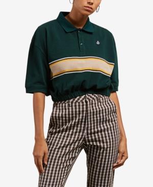 Volcom Juniors' Pick Me Yay Cropped Polo