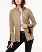Inc International Concepts Lace-up Utility Jacket, Created For Macy's