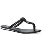 Calvin Klein Women's Harla T-strap Flat Thong Sandals Women's Shoes