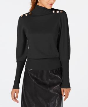 Xoxo Juniors' Puffed Button-embellished Sweater