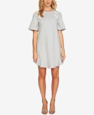 Cece Floral-applique Dress
