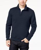 Brooks Brothers Men's Quilted Jacquard Quarter-zip Sweater