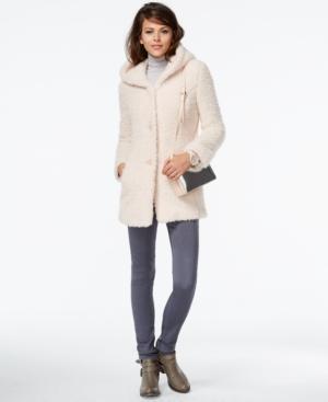 Jessica Simpson Hooded Faux-fur Coat