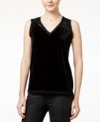 Xoxo Juniors' Velvet Chiffon-contrast Top