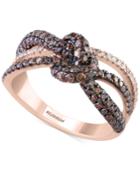 Espresso By Effy Diamond Knot Ring (1-1/10 Ct. T.w.) In 14k Rose Gold