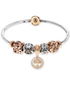 Sutton By Rhona Sutton Cubic Zirconia Tree Of Life Charm Bangle Bracelet Gift
