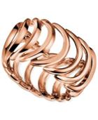 Calvin Klein Rose Gold Pvd Curved Link Ring