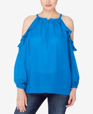 Catherine Catherine Malandrino Ruffled Off-the-shoulder Top