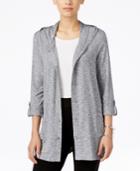 Style & Co. Hooded Button-front Cardigan, Only At Macy's