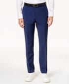 Bar Iii Men's Slim-fit Active Stretch Solid Navy Suit Pants, Created For Macy's