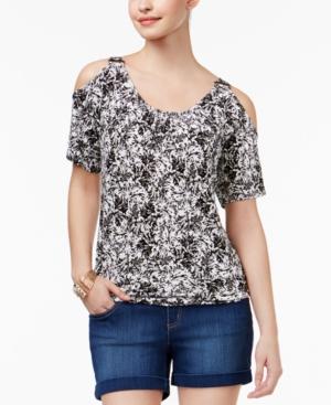 Thalia Sodi Cold-shoulder Hardware T-shirt, Only At Macy's