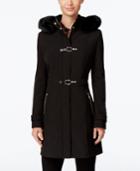 Ivanka Trump Faux-fur-trim Hooded Walker Coat