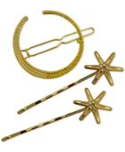 Guess Gold-tone 3-pc. Moon & Star Hair Pins