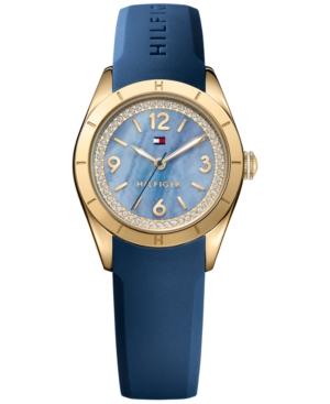 Tommy Hilfiger Women's Blue Silicone Strap Watch 30mm 1781550