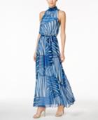 Calvin Klein Chiffon Printed Maxi Dress