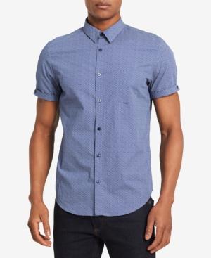 Calvin Klein Men's Micro Line Print Shirt
