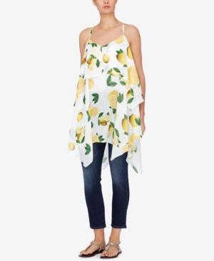 Catherine Malandrino Tiered Lemon-print Tunic