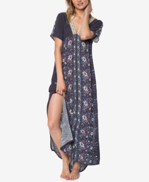 O'neill Juniors' Mixed-print Maxi Dress