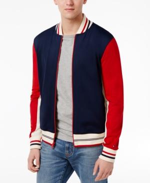 Tommy Hilfiger Men's Palmer Logo Baseball Jacket