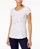 Ideology Floral-print Performance T-shirt, Created For Macy's