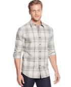 Tasso Elba Big And Tall Moors Long-sleeve Plaid Shirt