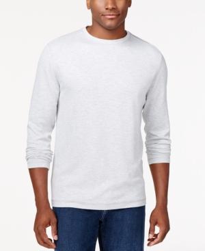 Tasso Elba Long-sleeve Space-dyed T-shirt, Only At Macy's