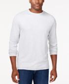 Tasso Elba Long-sleeve Space-dyed T-shirt, Only At Macy's