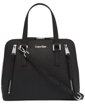 Calvin Klein Josie Leather Satchel