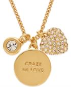 Kate Spade New York Gold-tone Charm Pendant Necklace