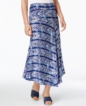 G.h. Bass & Co. Striped Handkerchief-hem Skirt