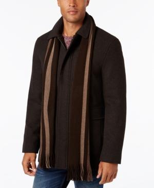 Calvin Klein Men's Long Scarf Car Coat