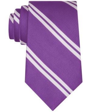 Club Room Men's Double Awning Stripe Tie, Created For Macy's